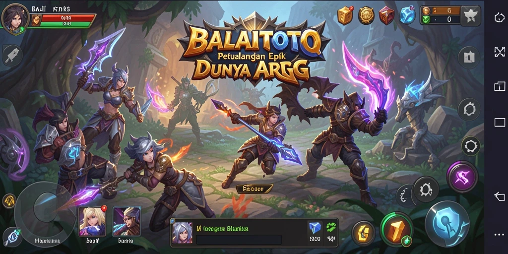 Tangkapan layar gameplay BALAITOTO dengan aksi pertempuran yang mendebarkan.