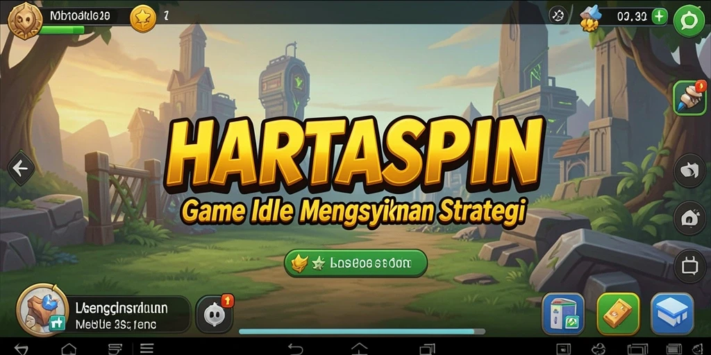 Tampilan gameplay HARTASPIN yang menarik dan penuh warna.