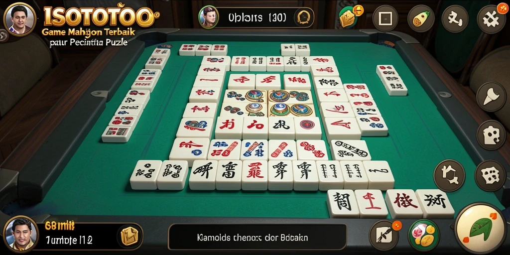 Tampilan gameplay ISOTOTO dengan ubin Mahjong yang menarik dan interaktif.