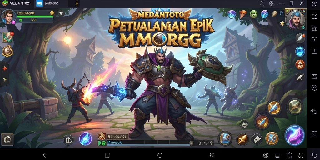 Tampilan gameplay epik di dunia fantasi MEDANTOTO.