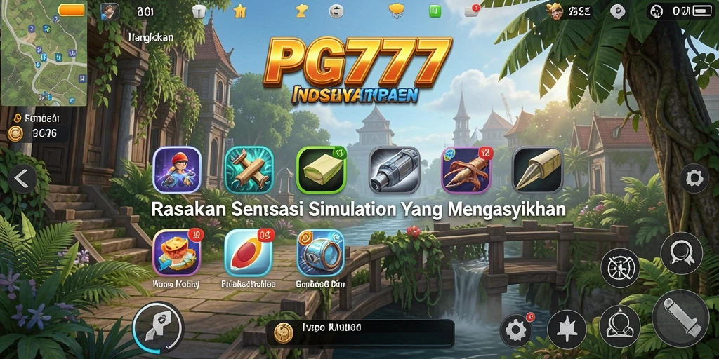 Screenshot PG777 menunjukkan aksi seru dalam gameplay Simulation.