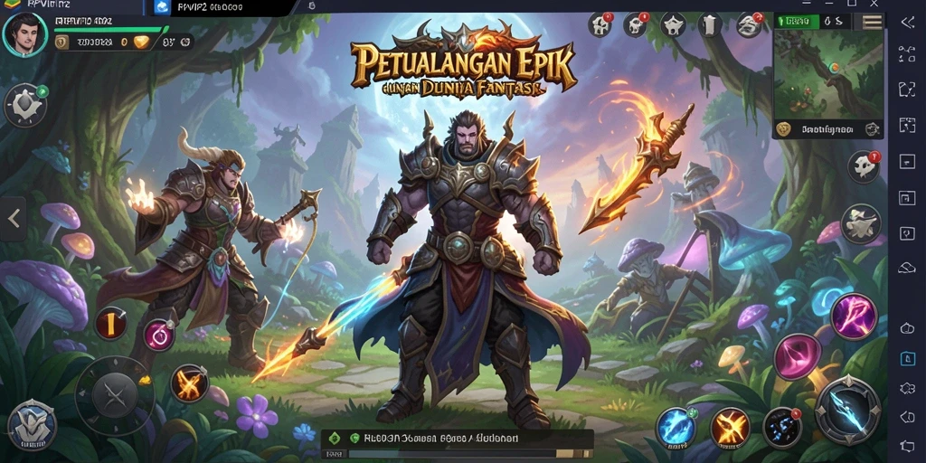 Tampilan gameplay RPVIP2 yang seru dan mendebarkan dalam dunia RPG.
