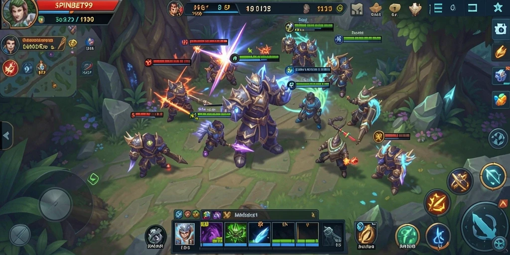 Tangkapan layar SPINBET99 menunjukkan aksi seru dalam petualangan MMORPG.